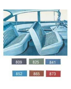 Full Size Chevy Preassembled Door Panel & Quarter Trim Panel Interior Kit Service, 4-Door Sedan, Impala, 1959