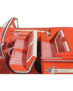 Full Size Chevy Preassembled Door Panel & Quarter Trim Panel Interior Kit Service, Impala Convertible, 1960