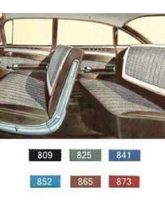 Full Size Chevy Preassembled Door Panel & Quarter Trim Panel Interior Kit Service, 4-Door Sedan, Impala, 1960