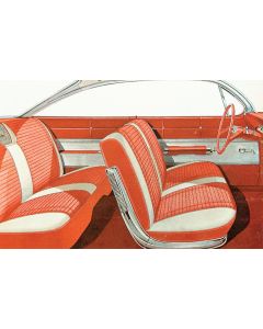 Full Size Chevy Seat Cover Set, 2-Door Hardtop, Impala, 1961