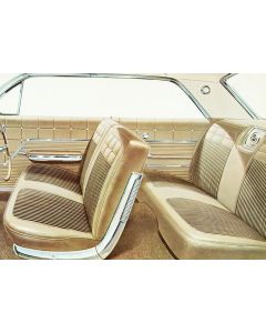 Full Size Chevy Seat Cover Set, 2-Door Hardtop, Impala, 1962