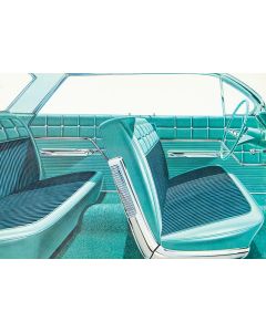 Full Size Chevy Seat Cover Set, 4-Door Hardtop, Impala, 1962