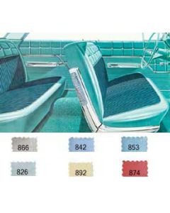 Full Size Chevy Preassembled Door Panel & Quarter Trim Panel Interior Kit Service, 4-Door Hardtop, Impala, 1962