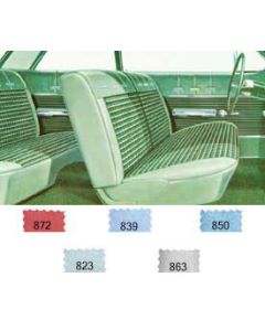 Full Size Chevy Preassembled Door Panel & Quarter Trim Panel Interior Kit Service, 2-Door Sedan, Bel Air, 1962