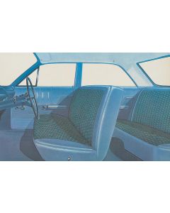 Full Size Chevy Seat Cover Set, 4-Door Sedan, Bel Air, 1963