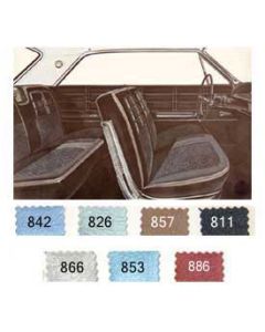 Full Size Chevy Preassembled Door Panel & Quarter Trim Panel Interior Kit Service, 2-Door Hardtop, Impala, 1963