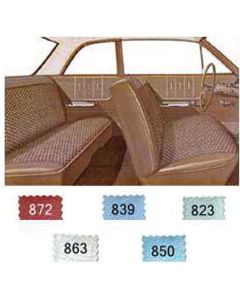 Full Size Chevy Preassembled Door Panel & Quarter Trim Panel Interior Kit Service, 2-Door Sedan, Bel Air, 1963