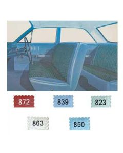 Full Size Chevy Preassembled Door Panel & Quarter Trim Panel Interior Kit Service, 4-Door Sedan, Bel Air, 1963