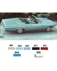 Full Size Chevy Preassembled Rear Quarter Trim Panels, Impala SS Convertible, 1966