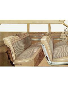 Full Size Chevy Seat Cover Set, 6-Passenger Wagon, Impala, 1962