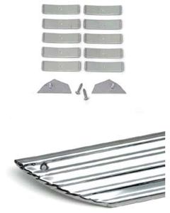 1958 Chevy Rocker Panel Moldings, With Clips