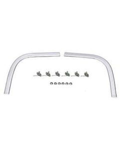 Full Size Chevy Rear Quarter End Outer Cove Moldings, Impala SS & Bel Air, 1964