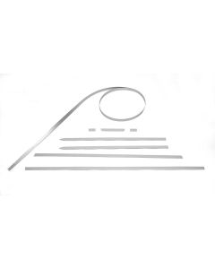 Full Size Chevy Body Molding Metal Swirl Insert Set, ImpalaSS, 1964