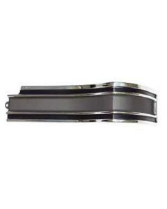 Full Size Chevy Rear Quarter Extension Panel Molding, Right, Impala SS, Black & Gray, 1965