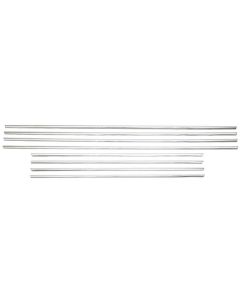 Full Size Chevy Side Molding Set, Doors & Quarters, Impala 2-Door Hardtop & Convertible, 1958