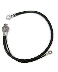Full Size Chevy Spring Ring Battery Cable, Negative, For Cars Without Air Conditioning, V8, 1964-1965