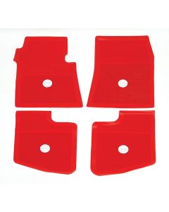 Full Size Chevy Floor Mats, Accessory, Bright Red, 1961-1962