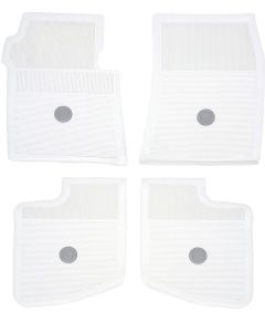 Full Size Chevy Accessory Floor Mats, White, 1961-1964