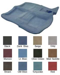 Full Size Chevy Carpet Set, 80/20 Loop, 4-Door Hardtop & All Sedans, 1958