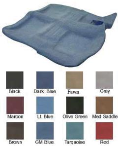 Full Size Chevy Carpet Set, 80/20 Loop, Convertible, 1961-1964