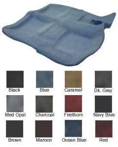 Full Size Chevy Carpet Set, Cut-Pile, Convertible, 1963-1964