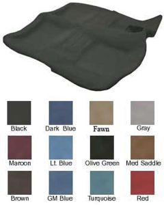Full Size Chevy Carpet Set, 80/20 Loop, With 4-Speed, All, 1965-1970