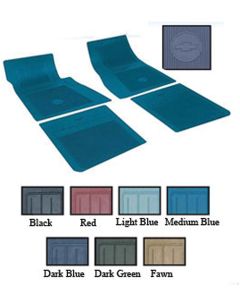 Full Size Chevy Floor Mats, Rubber, Accessory, 1965-1972