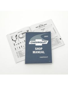 Full Size Chevy Shop Manual Supplement, 1963