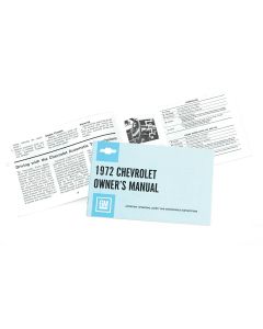 Full Size Chevy Owner's Manual, 1972