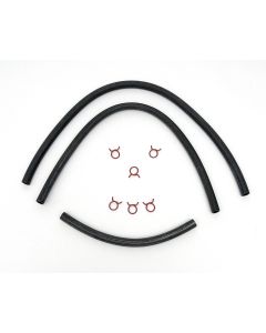 Full Size Chevy Heater Hose Kit, Original Style Ribbed Hose, All Engines, 1958