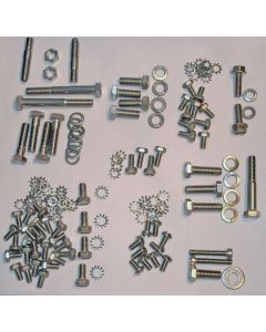 Full Size Chevy Engine Bolt Kit, Stainless Steel, 235ci, Use With Aluminum Valve Cover, 1958-1962