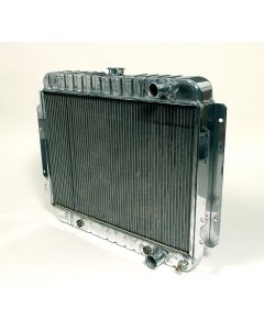 Full Size Chevy Polished Aluminum Radiator, Griffin Pro Series, 1965