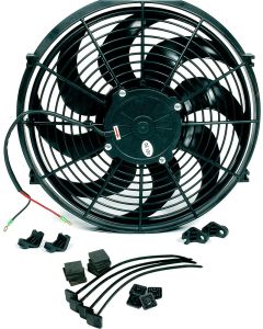 Full Size Chevy Electric Cooling Fan, Reversible 14", Black, 1958-1972