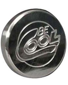 Full Size Chevy Radiator Cap, 12-15 Lb. Polished Aluminum, Be Cool, Round Style, 1958-1972