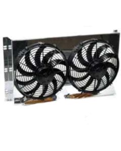 Full Size Chevy Dual Fans, For Use With Knockout HP Series Aluminum Radiator, Griffin, 1959-1964