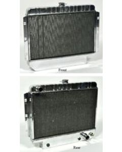 Full Size Chevy Aluminum Radiator, Knockout HP Series, Top Inlet Hose Located On Passenger Side, Griffin, 1959-1964