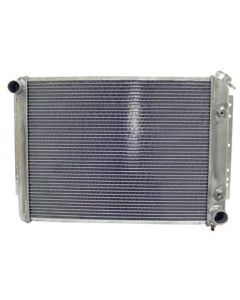 Full Size Chevy Radiator, Aluminum Crossflow, Driver Side Top Outlet, Northern, 1959-1970