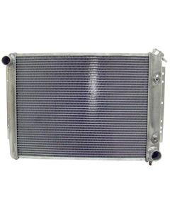 Full Size Chevy Radiator, Aluminum Crossflow, Passenger Side Top Outlet, Northern, 1959-1970