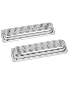 Full Size Chevy Valve Covers, Classic-Style, Aluminum, Polished, 1958-1972