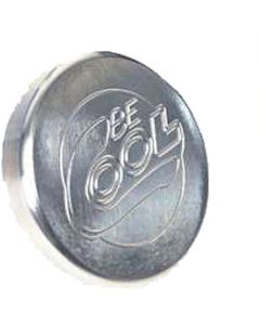 Full Size Chevy Radiator Cap, Be Cool, Billet, Round, Natural Finish