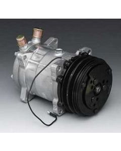 Chevy V-Belt Air Conditioning Compressor, Sanden, Unpolished, 1955-1957