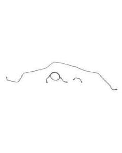 Full Size Chevy Front Brake Line Set, With Power Brakes, Stainless Steel, 1965-1966