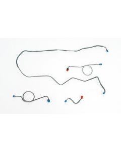 Full Size Chevy Front Brake Line Set, For Standard Drum Brakes, 1967-1968
