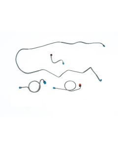 Full Size Chevy Brake Line Set, Power Drum Front, 1969