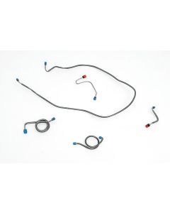 Full Size Chevy Brake Line Set, Power Disc, Stainless, Front, 1969