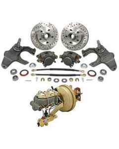 1965-1970 Chevy Front Drop Spindle Power Disc Brake Kit