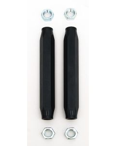 Full Size Chevy Tie Rod Sleeves, Custom, Billet Aluminum, Black, 1958-1964