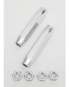 Full Size Chevy Tie Rod Sleeves, Custom, Billet Aluminum, Polished, 1958-1964