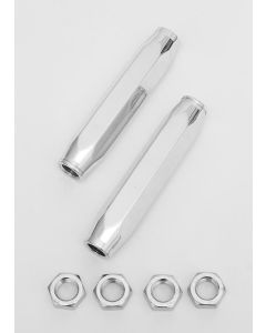 Full Size Chevy Tie Rod Sleeves, Custom, Billet Aluminum, Polished, 1965-1970