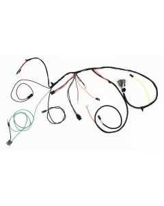 Full Size Chevy Engine Wiring Harness, 6-Cylinder, For CarsWith Factory Gauges & Air Conditioning, 1965-1966